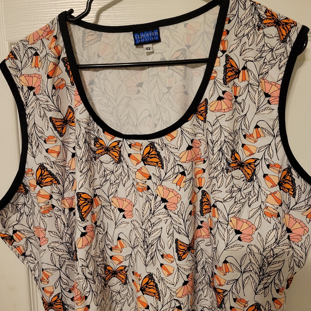 Essential Buffy Top in Butterflies - Elhoffer Design